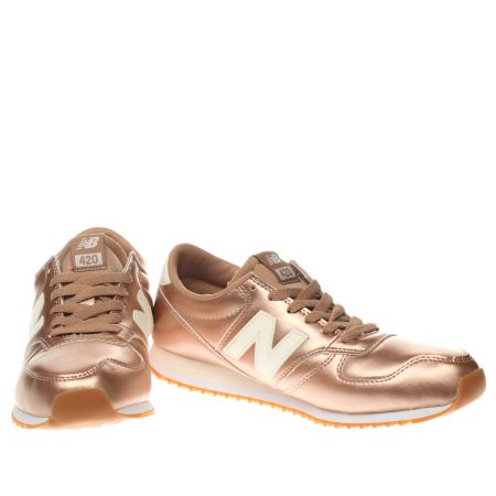 new balance rose gold trainers